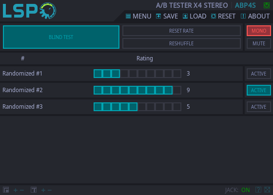 A/B Prüfer x4 Stereo