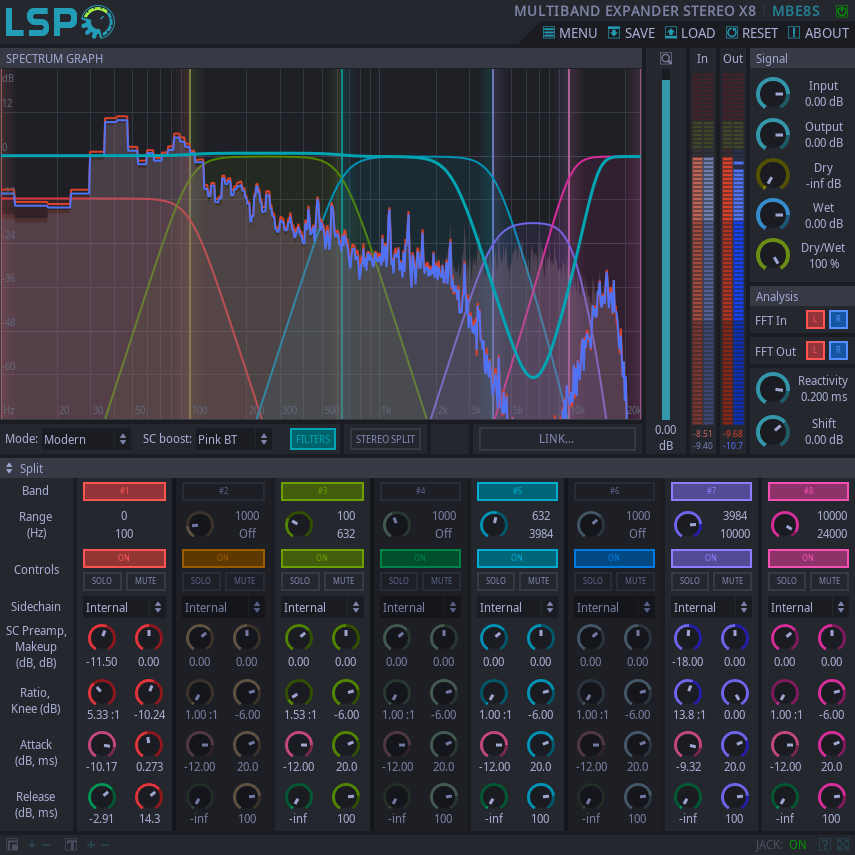 Multi-band Expander Stereo x8