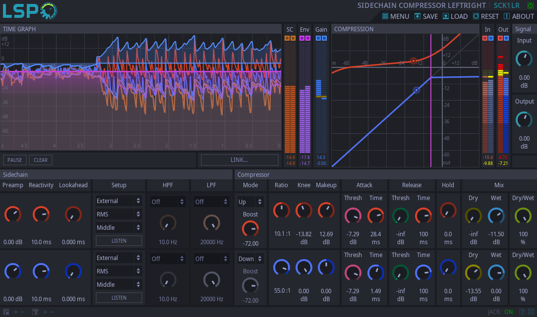 Sidechain-Kompressor LeftRight